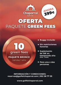 oferta paquete de green fees