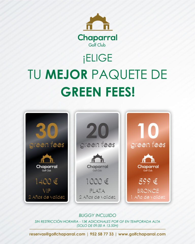 paquete de green fees
